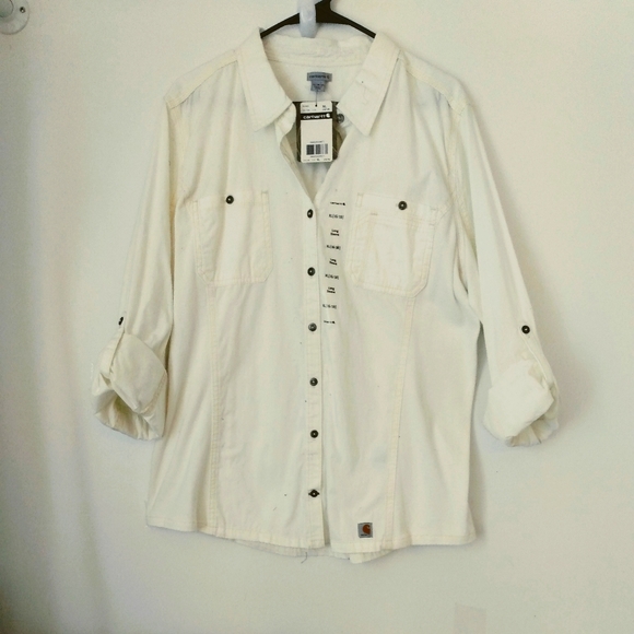 Carhartt Tops - NWT - Carhartt button up shirt size XL